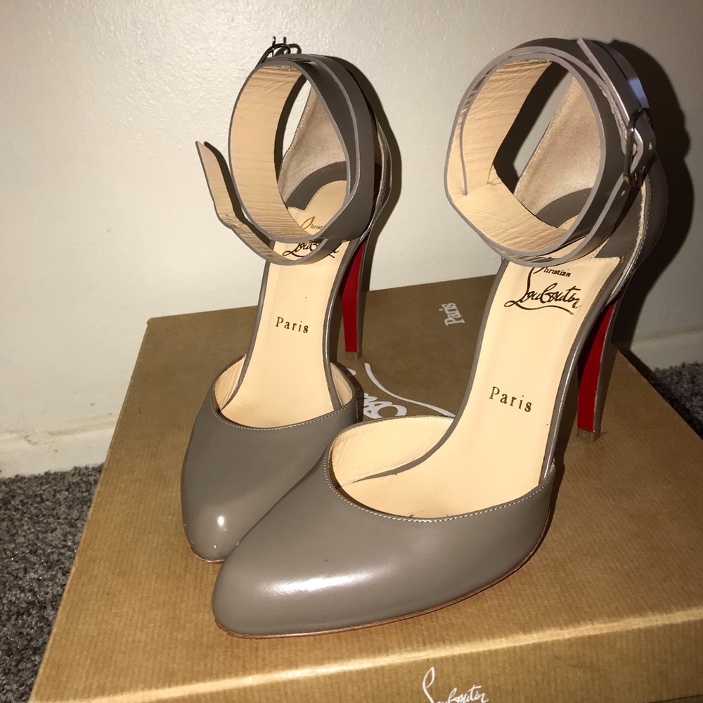 Christian louboutin ankle strap heels